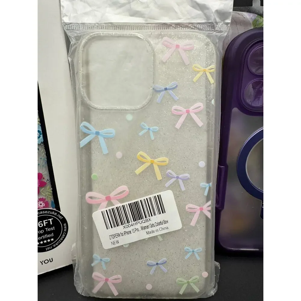 Casezuke & Chicasever Floral-Patterned Clear Protective Magnetic Phone Case-8X